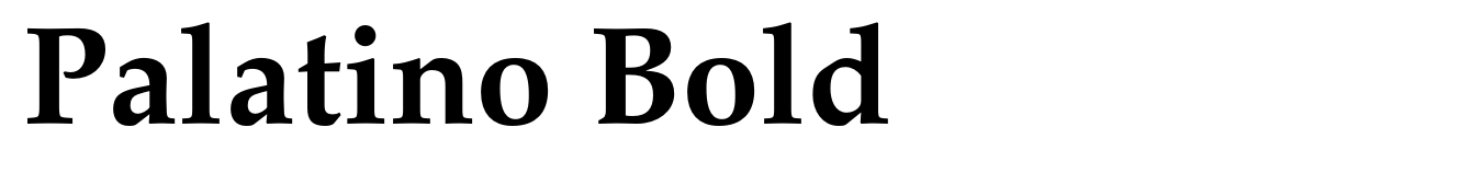 Palatino Bold